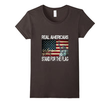 Real Americans Stand for the Flag - American Flag Shirt