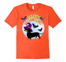 Dachshund Wiener Dog Halloween Tee Happy Halloweenie Witch