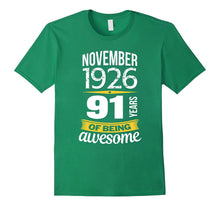 91st Birthday November 1926 - 91 Years of Being Awesome Gift