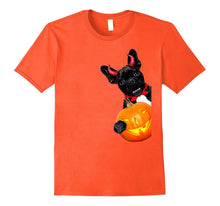 Cute Evil Dog With Pumpkin Funny Halloween T Shirt
