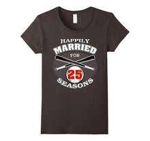 25th Wedding Anniversary T-Shirt Baseball Couple Gift Shirt