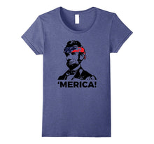 Funny Abe Lincoln T-Shirt Patriotic USA Red White and Blue