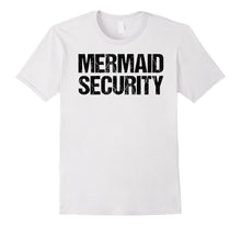 Mermaid Security T-Shirt Men Dad Son Party Swimming Pool