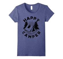 Happy Camper T-Shirt Funny Camping Shirts Cool Tees Tent