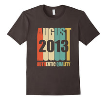 Retro August 2013 T-Shirt 4 Yrs Old Bday 4th Birthday Tee