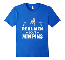 Real Men Love Min Pins Cute Dog Dad T-Shirt