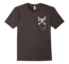 Adorable Little Sphynx Cat in the Pocket T-Shirt