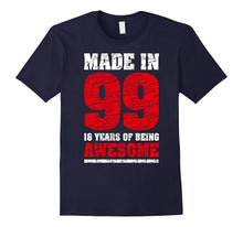 18 Th Birthday Gift T-Shirt Made in 99 Nice 17 Yrs Old Shirt