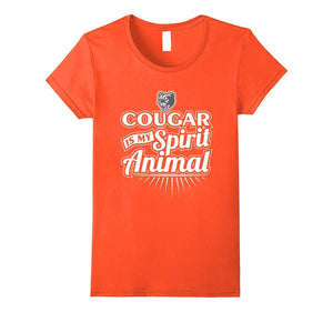 Cougar Is Spirit Animal, Xmas or Birthday Cougar TShirt Gift