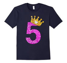 5th Birthday Shirt Princess Crown