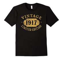 1917 100 Years Old 100th B-Day Limited Birthday Gift T-Shirt
