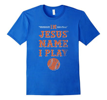 In Jesus' Name I Play, Christian Baseball Softball TShirt