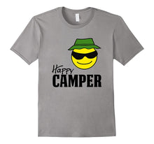 Happy Camper Smiley Face Bucket Hat Camping Outdoors T-Shirt