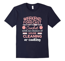 Funny Weekend Forecast T-Shirt Crochet Lovers Gift
