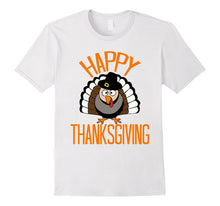 Happy Thanksgiving Turkey Pilgrim Hat T-Shirt