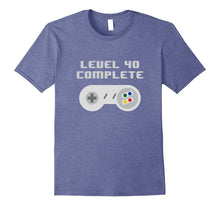 Level 40 Complete Retro Video Games 40th Birthday Fun TShirt