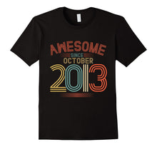 Awesome Since October 2013 Funny T-Shirt 4th Birthday Tee