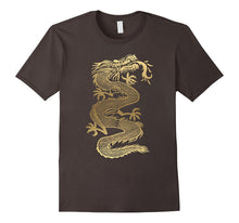 Chinese Golden Dragon Outline T-Shirt: Men, Women, Kids