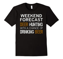 Mens Weekend Forecast Deer Hunting & Beer T-Shirt