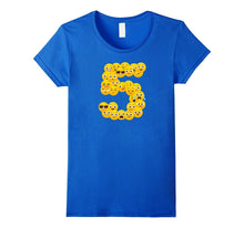 Cute Fifth Birthday Party 5th Emojis T-Shirt Born 2012