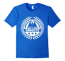 American Veterans AMVETS T-Shirt. Veterans Day Patriotic Tee