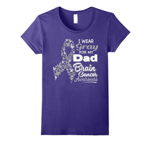 I Wear Gray for My Dad - Brain Cancer Awareness Shirt