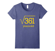 Gold Nineteen Year 19 Party Nineteenth 19th Square Root 361