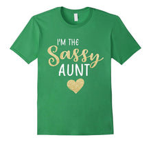 I'm the Sassy Aunt Family Heart T Shirt for Sisters, Girls