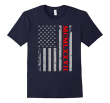 40th Birthday Shirt, Year 1977 in Roman Numerals McMlxxvii