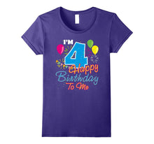 4th Birthday Gift I'm 4 Years Old Happy Birthday to Me Shirt