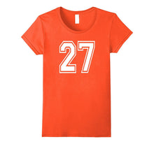 27 Sports Team School Numbers on Front T-Shirt Jersey