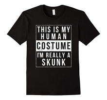 Skunk Halloween Costume Shirt Funny Easy for Kids Men Women