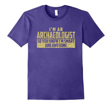 Smart and Awesome Archaeologist T-Shirt (Gold)