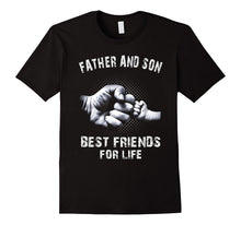 Men's Father Son Friends Fist Bump TShirt Dad Father's Day F