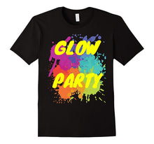 Glow Party Birthday Shirt With Splatters