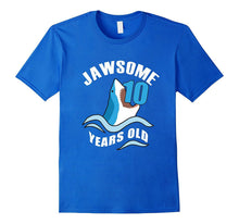Jaw-Some 10 Years Old Funny Shark Tee 10th Birthday Gift