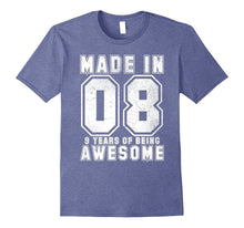 9th Birthday Gift T-Shirt Made in 08 Tee 9 Yrs Old Gift