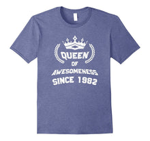 Queen of Awesomeness 35th Birthday T-Shirt Age 35 for Women