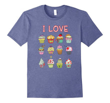 I Love Cupcakes Fun T Shirt Dark