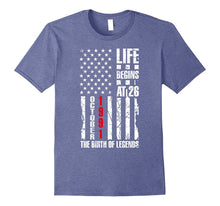 26th Birthday Gift October 26 Years Old American Flag Shirt
