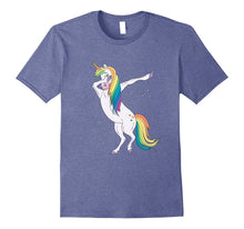 Dabbing Unicorn With Rainbow Men Women T-Shirt