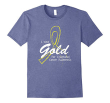 I Wear Gold Childhood Cancer Awareness Support Tshirt