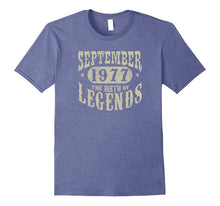 40 Years 40th Birthday September 1977 Birth of Legend TShirt