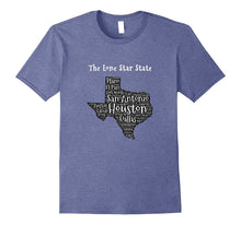 Texas City Town and State Word Cloud Patriotic T-Shirt