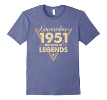 November 1951 the Birth of Legends , 66 Years Old T-Shirt