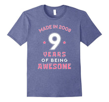 Made in 2008 Awesome Cute T-Shirt Funny 9th Birthday Gift