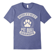 Mens World's Best Pit Bull Grandpa T-Shirt