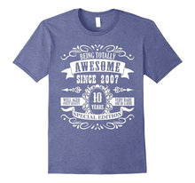10th Birthday Gift T-Shirt Awesome Since 2007 Tee 10 Yr Olds