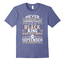Black Kings Are Born in September T-Shirt - Birthday TShirts