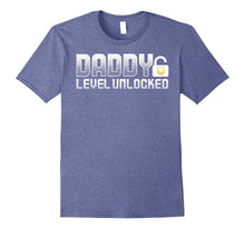 Mens Mens Daddy Level Unlocked T-Shirt Funny Dad Game Geek Gift